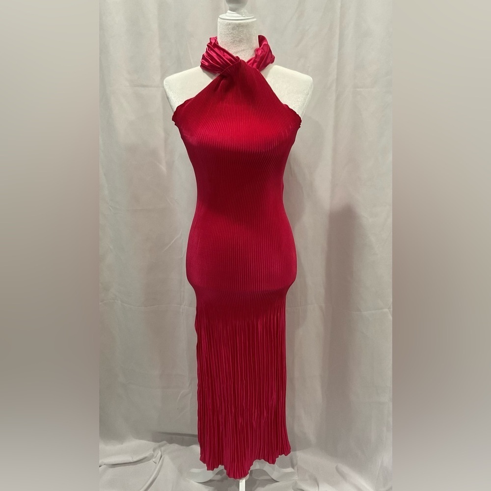 NWT Turlington Satin Midi-Dress
(Missing a button)